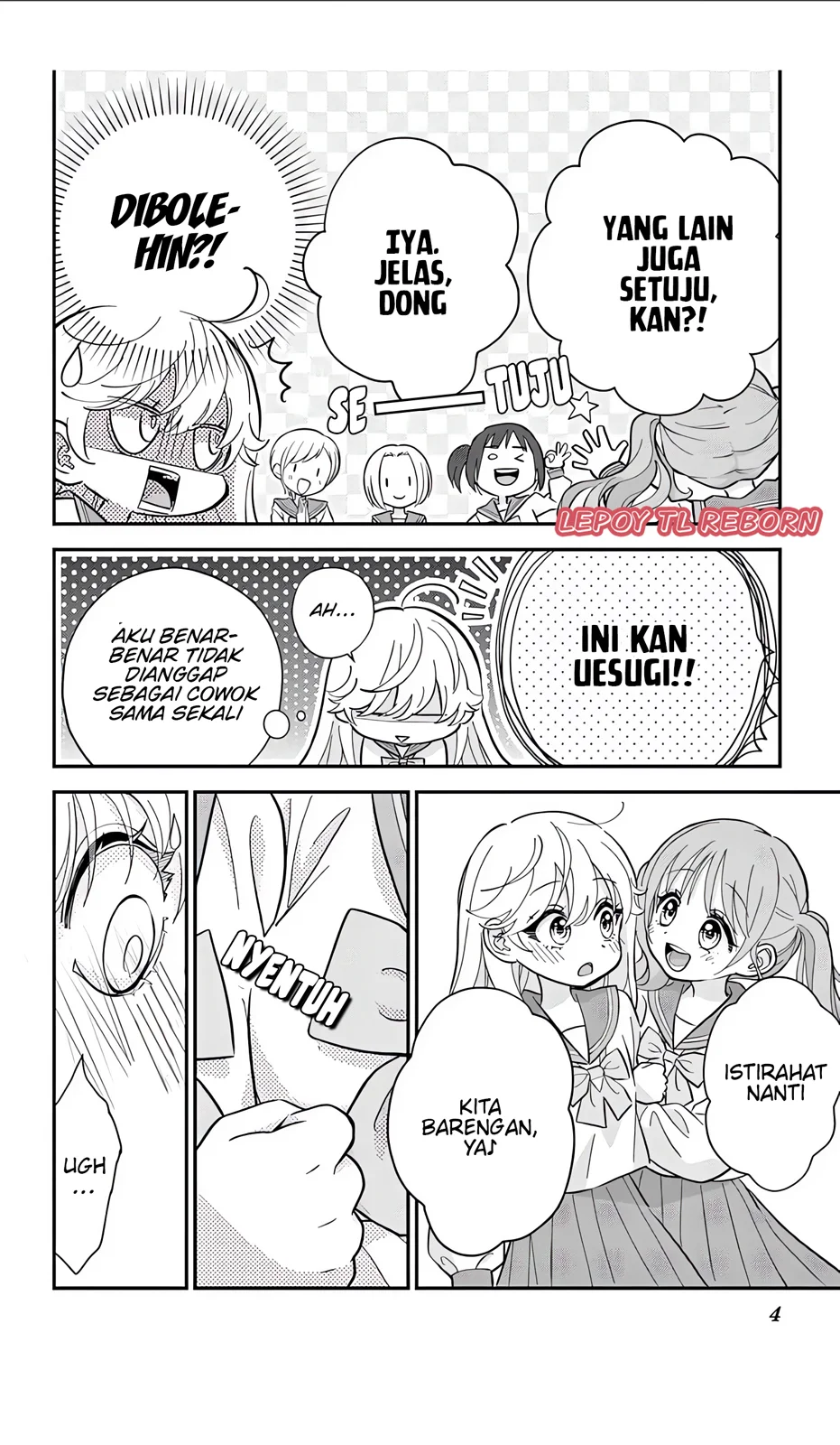 Uesugi-kun wa Onnanoko wo Yametai Chapter 5.2 - halaman 4