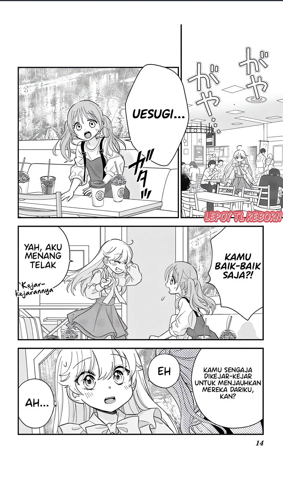Uesugi-kun wa Onnanoko wo Yametai Chapter 6.2 - halaman 14