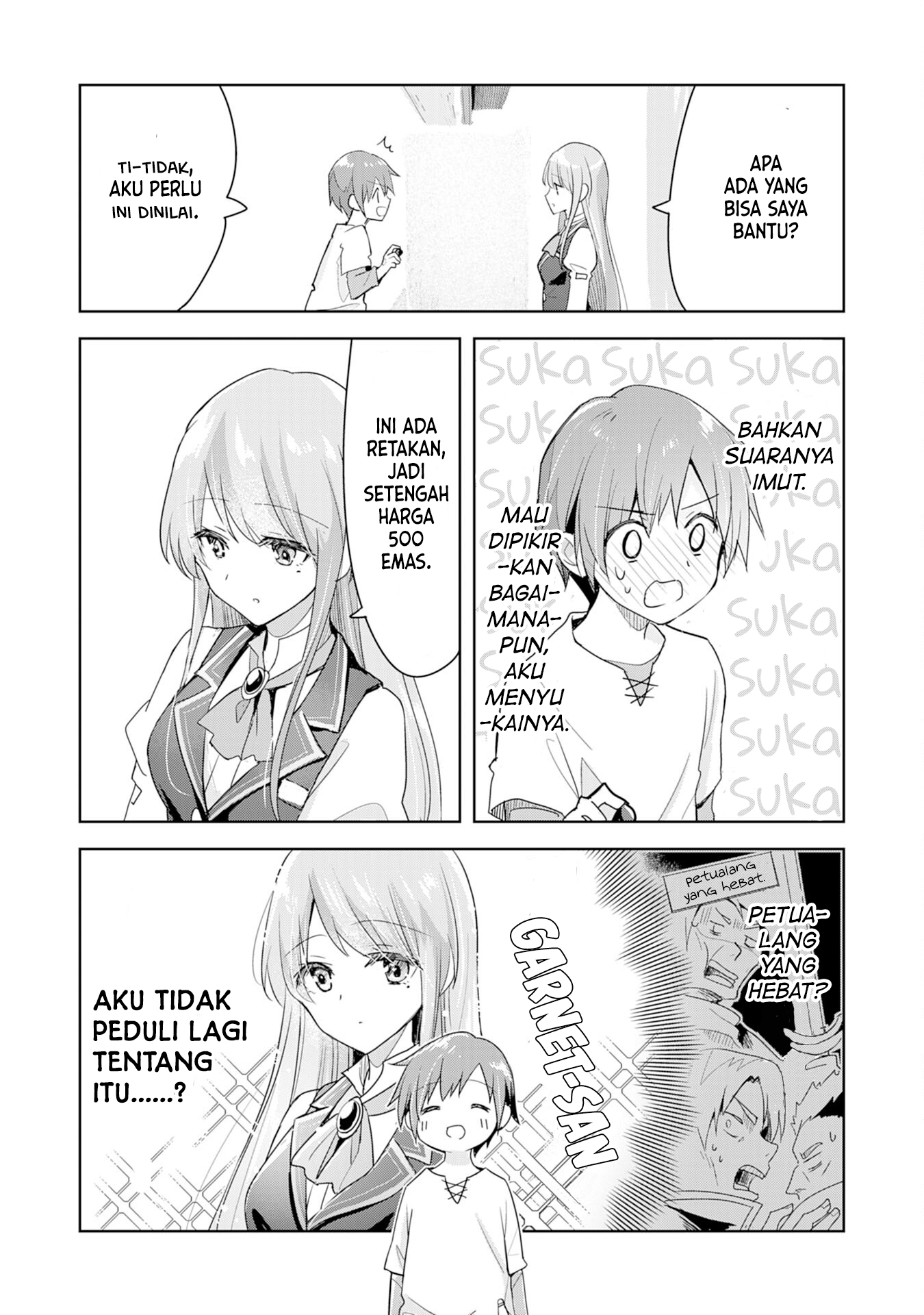 Uketsukejou ni Kokuhaku shitakute Guild ni Kayoitsumetara Eiyuu ni Natteta Chapter 1 - halaman 11