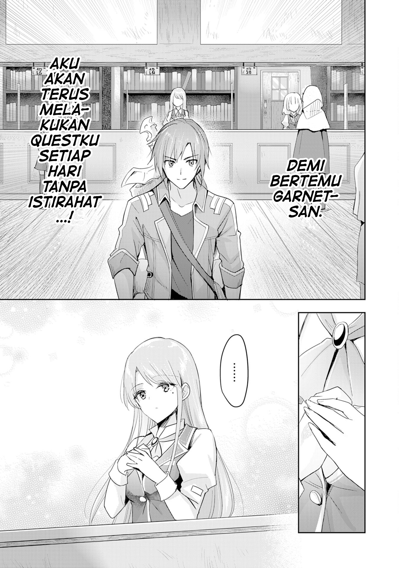 Uketsukejou ni Kokuhaku shitakute Guild ni Kayoitsumetara Eiyuu ni Natteta Chapter 1 - halaman 32