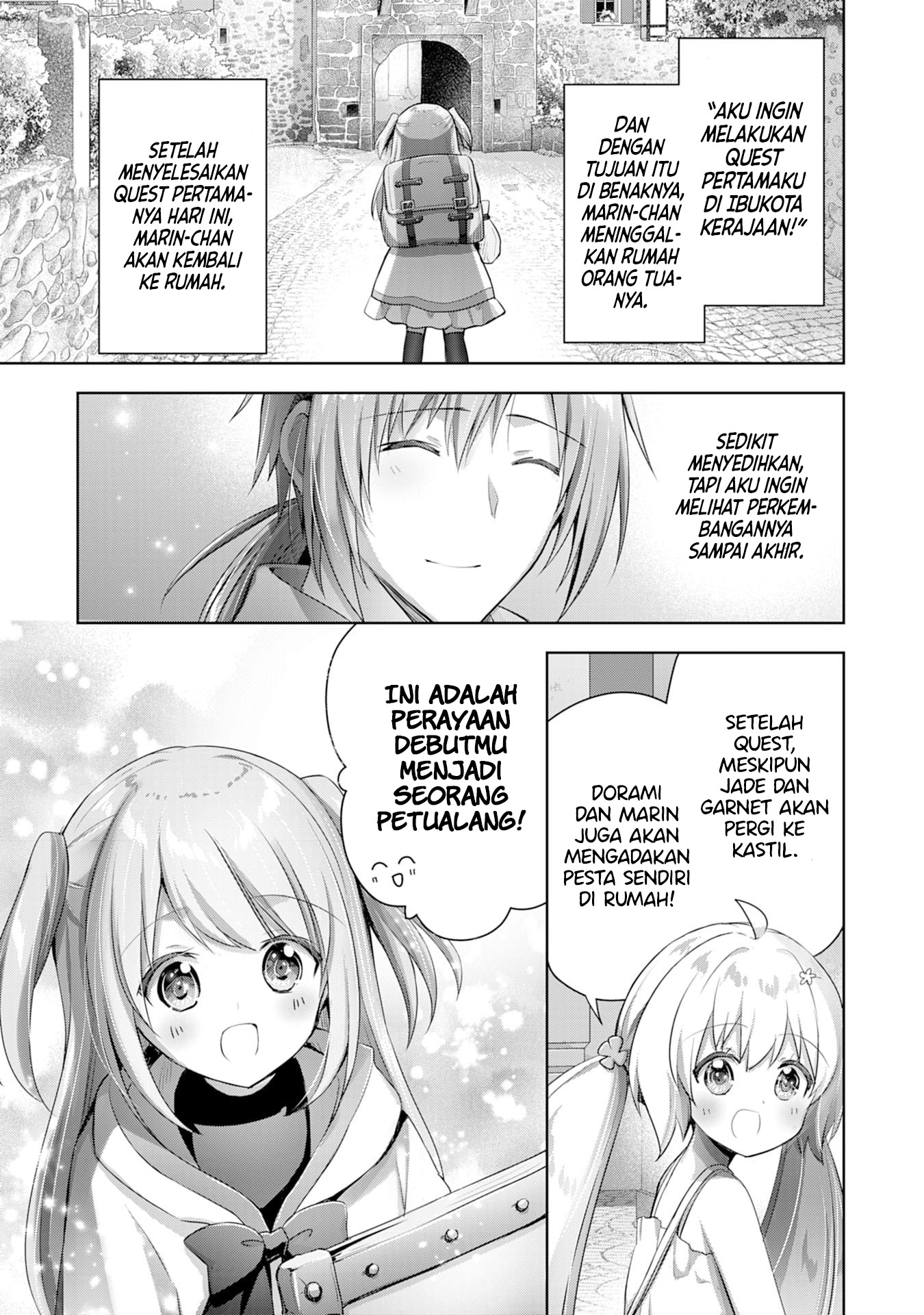 Uketsukejou ni Kokuhaku shitakute Guild ni Kayoitsumetara Eiyuu ni Natteta Chapter 11 - halaman 18
