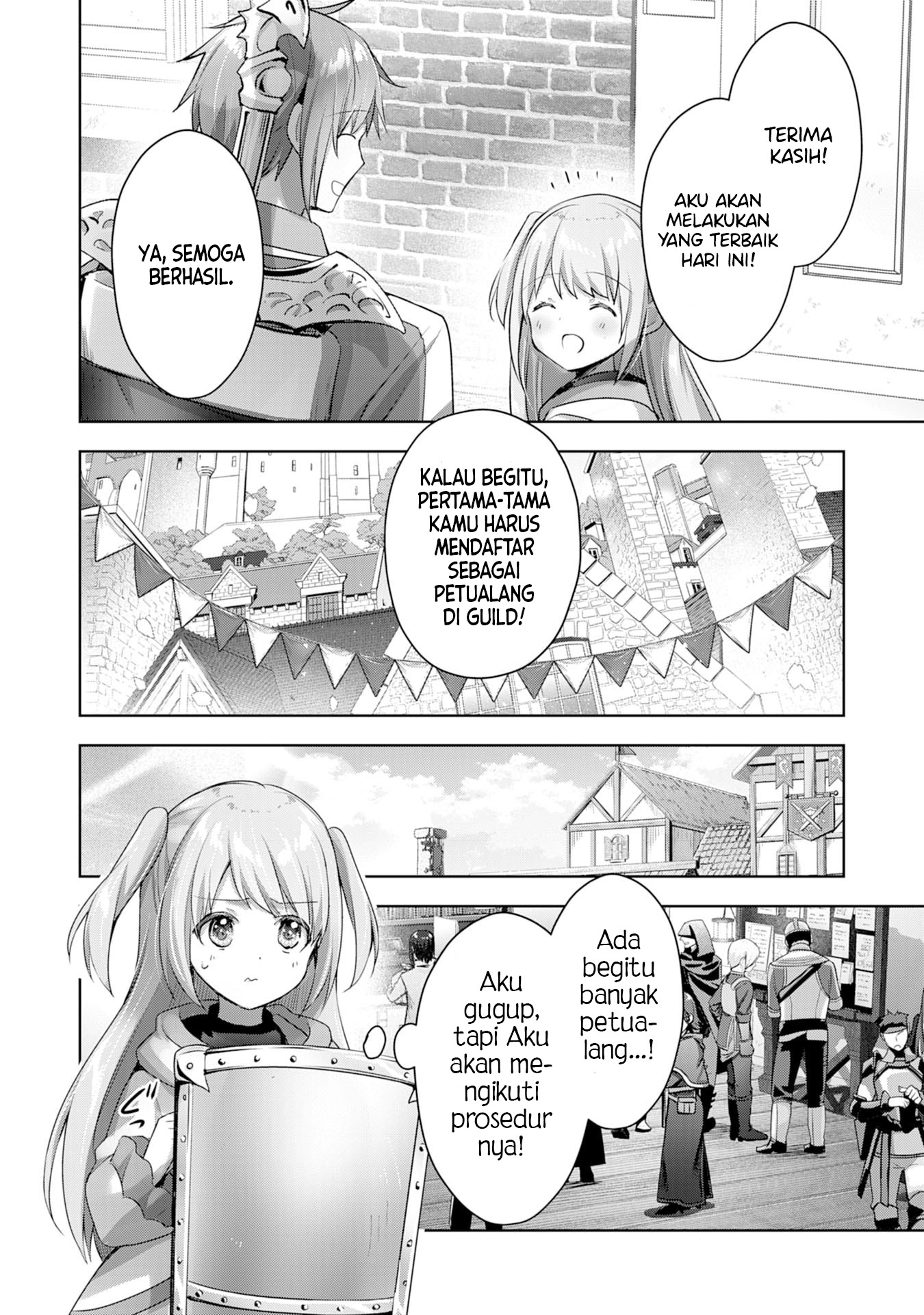 Uketsukejou ni Kokuhaku shitakute Guild ni Kayoitsumetara Eiyuu ni Natteta Chapter 11 - halaman 19