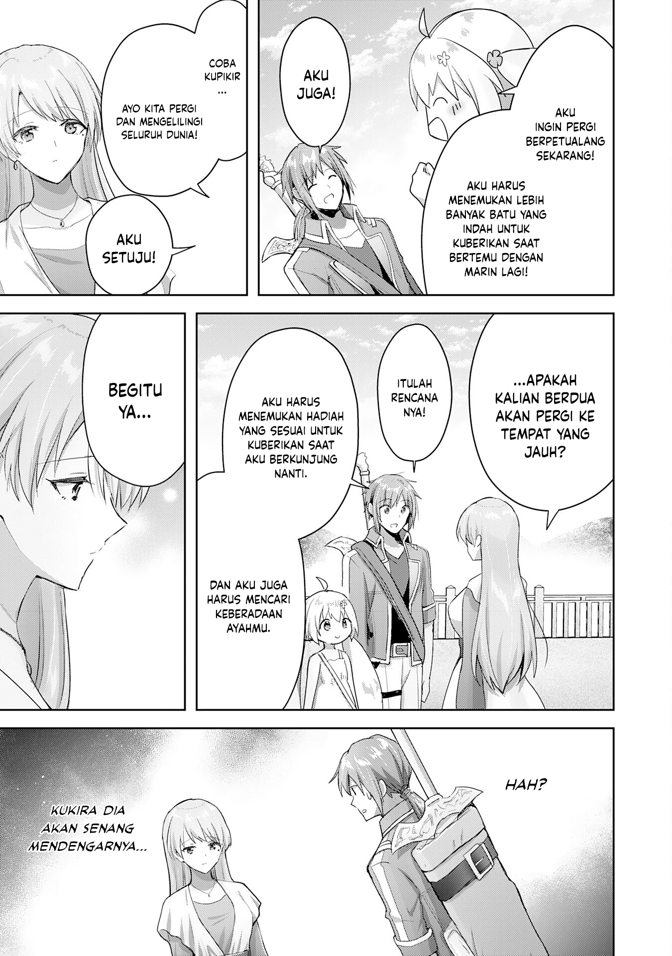 Uketsukejou ni Kokuhaku shitakute Guild ni Kayoitsumetara Eiyuu ni Natteta Chapter 15 - halaman 28
