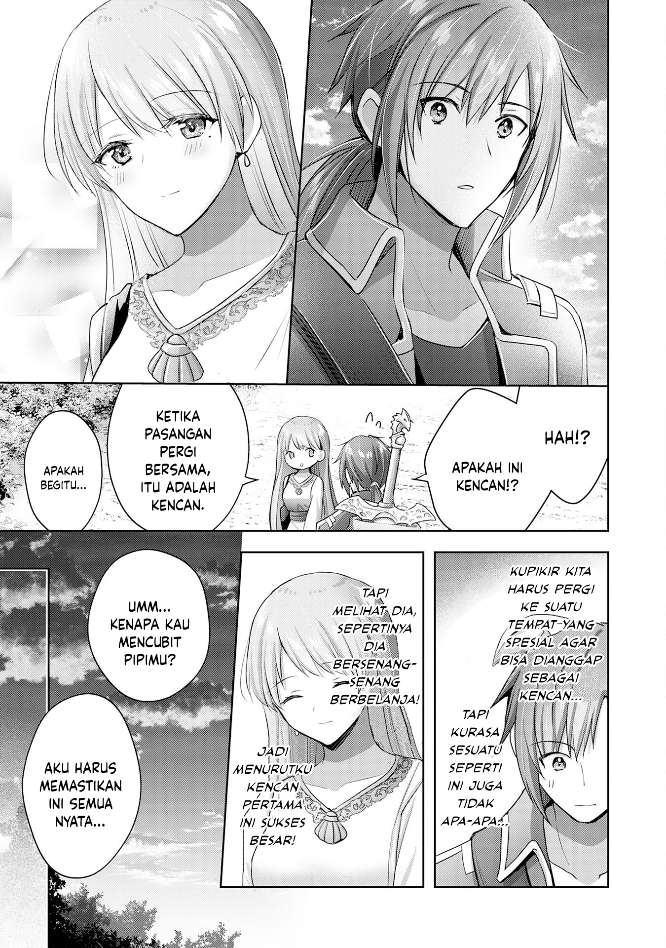 Uketsukejou ni Kokuhaku shitakute Guild ni Kayoitsumetara Eiyuu ni Natteta Chapter 16 - halaman 12