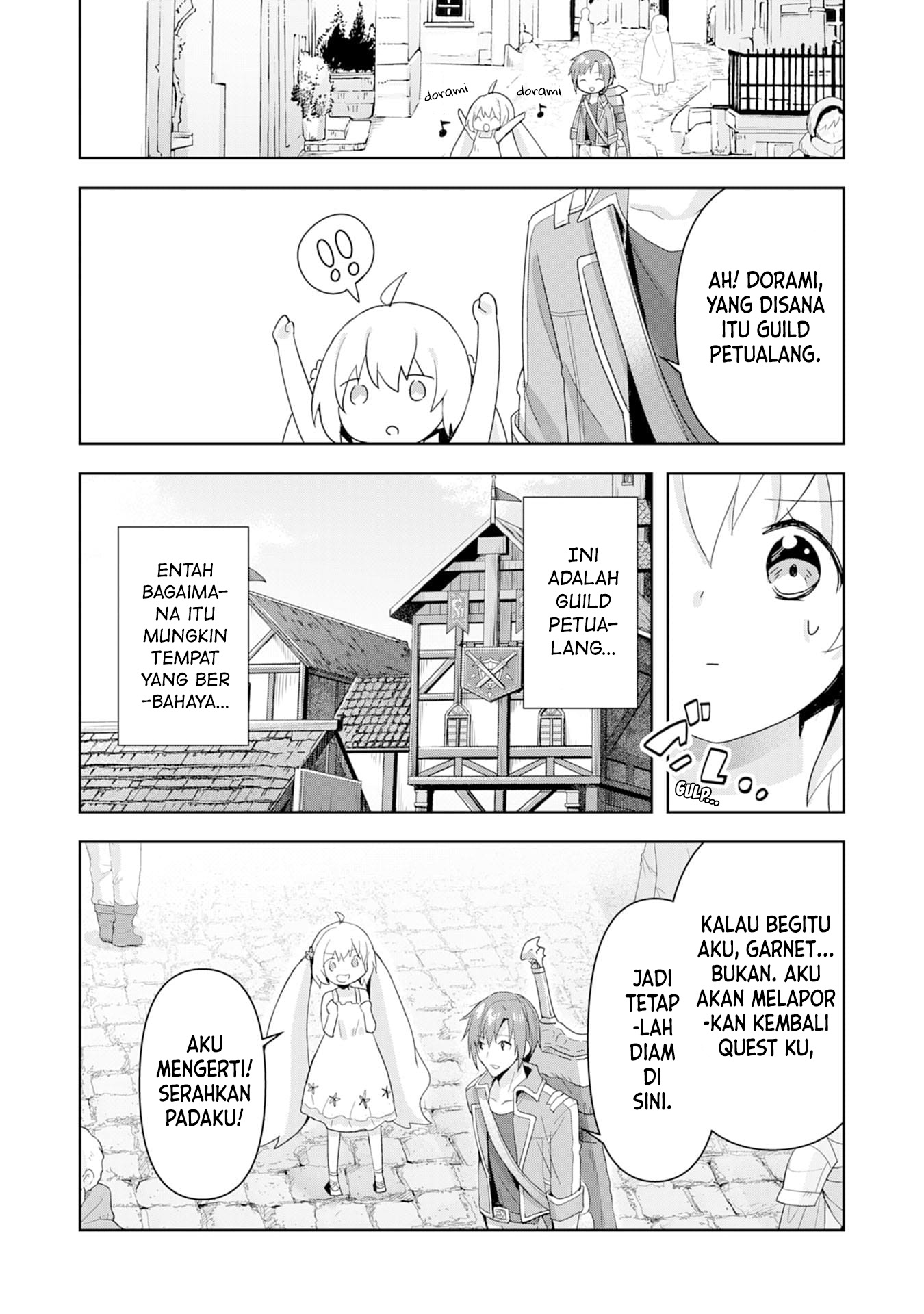 Uketsukejou ni Kokuhaku shitakute Guild ni Kayoitsumetara Eiyuu ni Natteta Chapter 2 - halaman 24