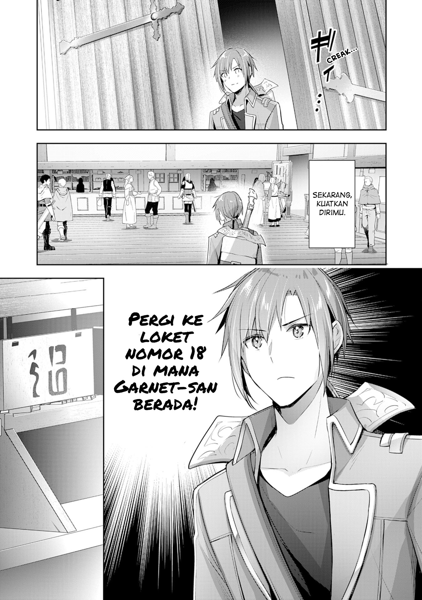 Uketsukejou ni Kokuhaku shitakute Guild ni Kayoitsumetara Eiyuu ni Natteta Chapter 5 - halaman 4