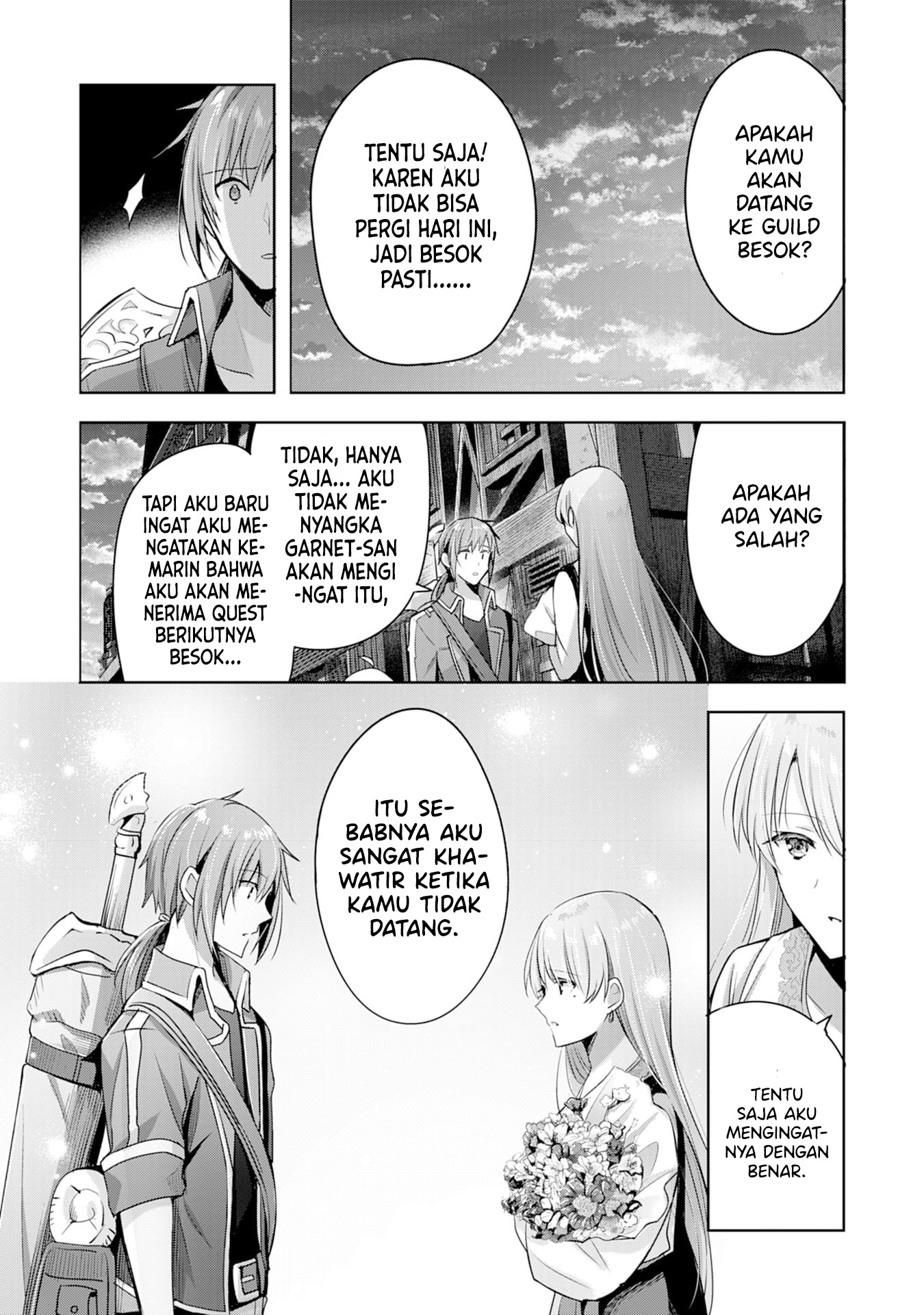 Uketsukejou ni Kokuhaku shitakute Guild ni Kayoitsumetara Eiyuu ni Natteta Chapter 6 - halaman 19
