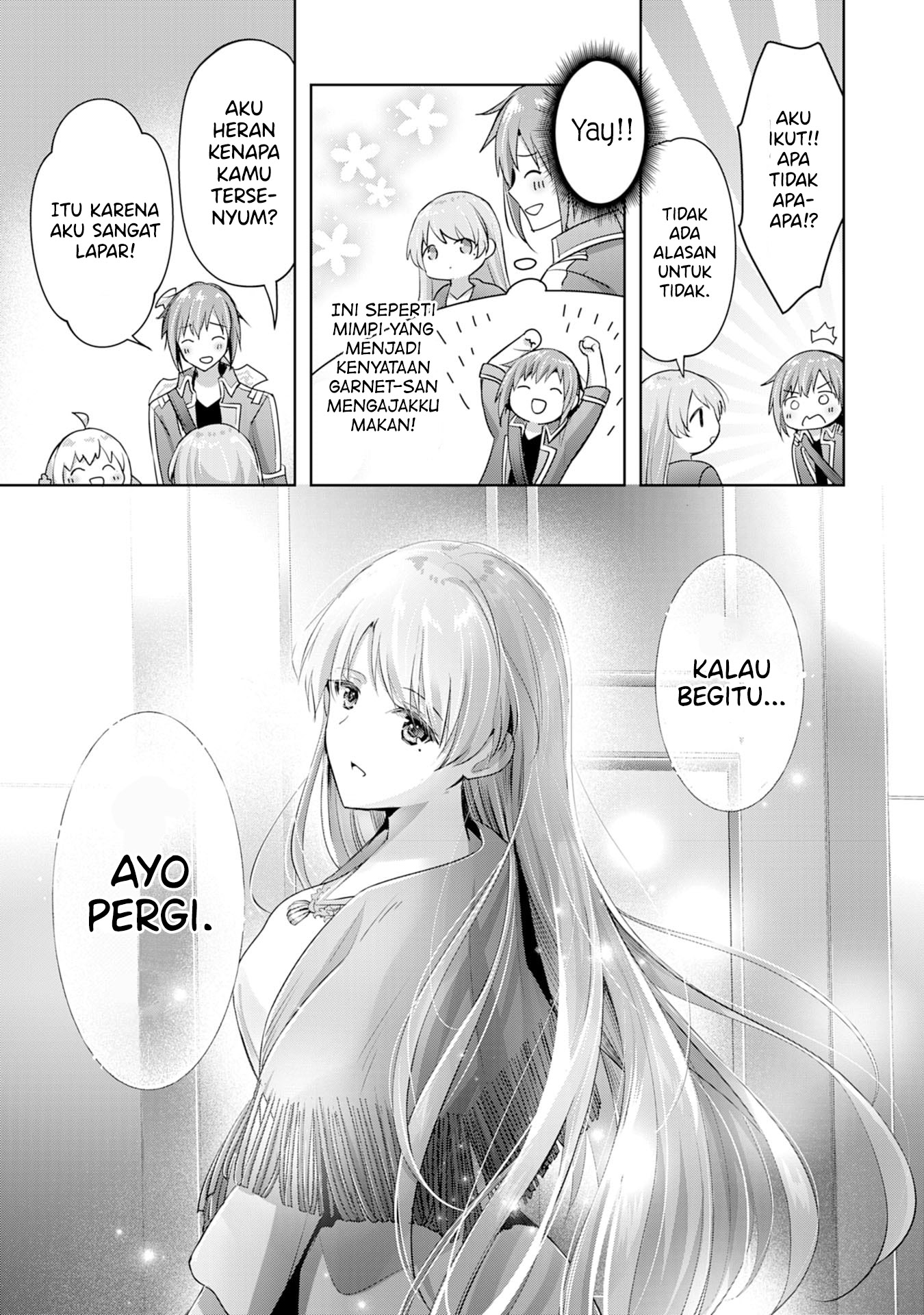 Uketsukejou ni Kokuhaku shitakute Guild ni Kayoitsumetara Eiyuu ni Natteta Chapter 8 - halaman 8