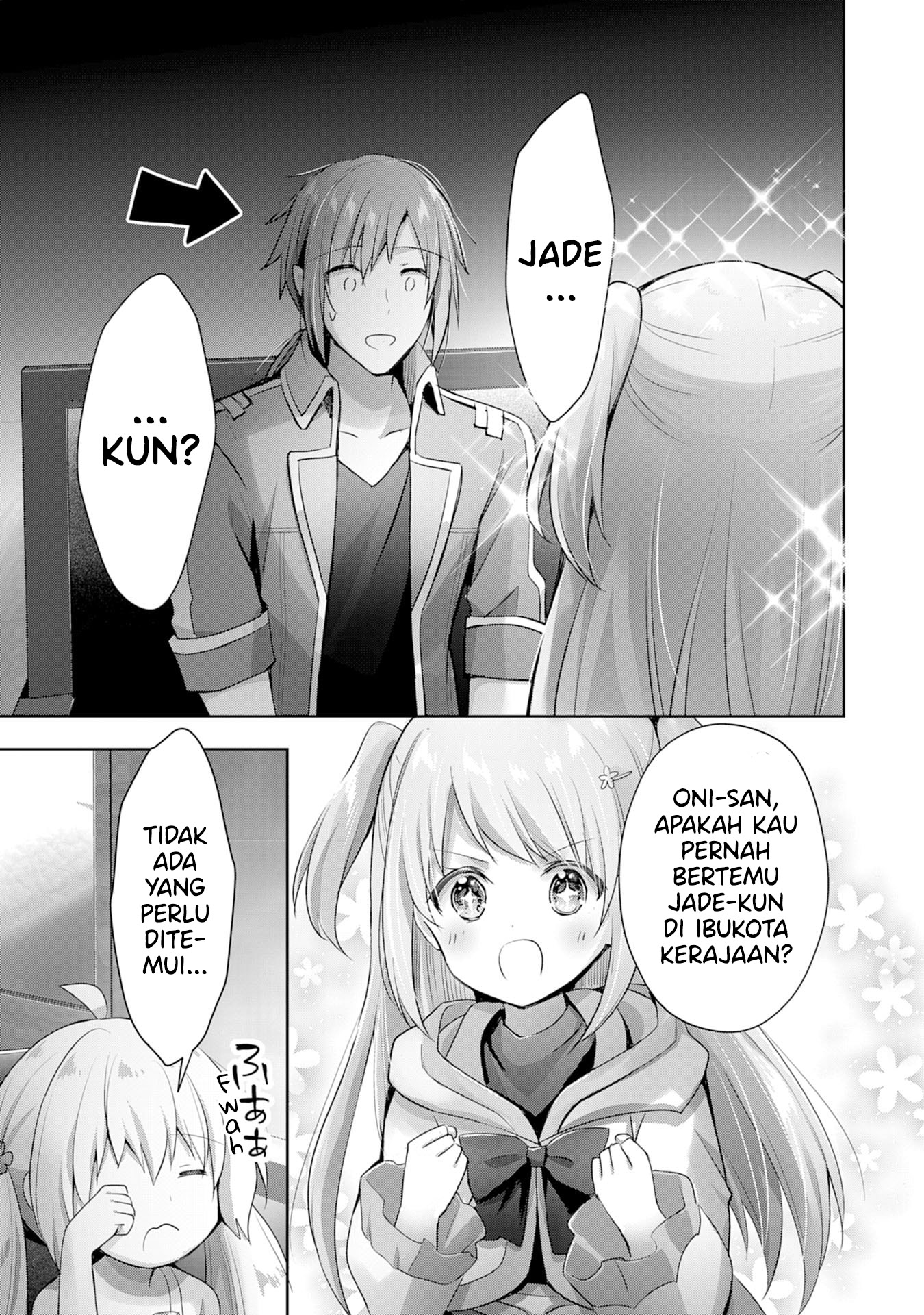 Uketsukejou ni Kokuhaku shitakute Guild ni Kayoitsumetara Eiyuu ni Natteta Chapter 9 - halaman 12