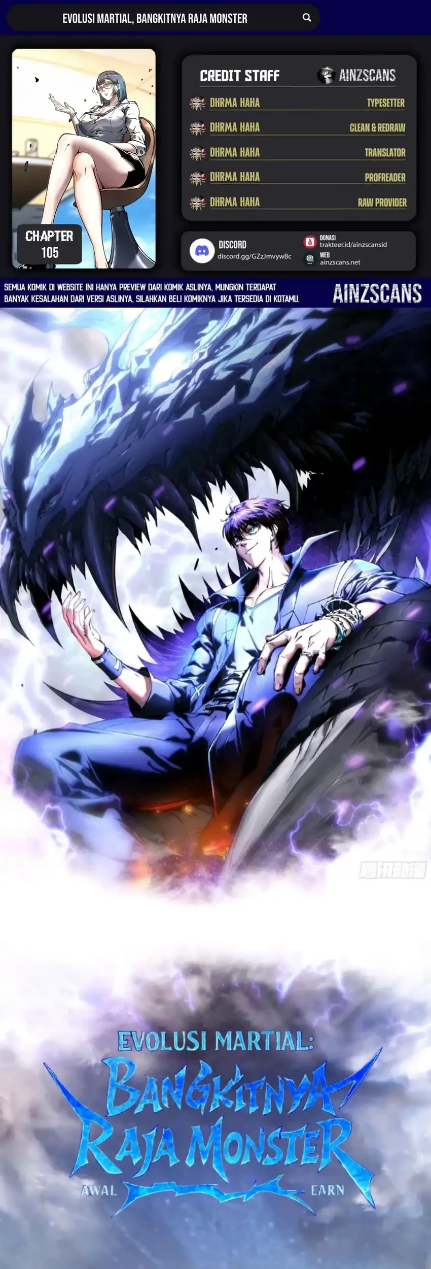 Ultimate Martial Evolution: Begin by Awakening the King of Monsters Chapter 105 - halaman 1