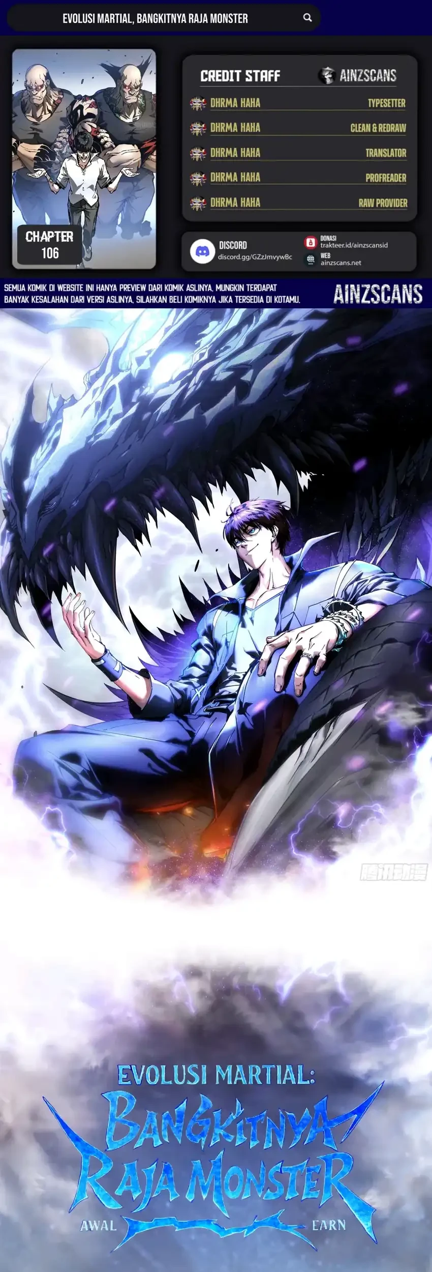 Ultimate Martial Evolution: Begin by Awakening the King of Monsters Chapter 106 - halaman 1