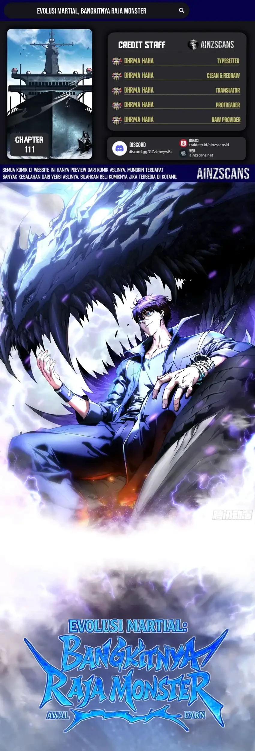 Ultimate Martial Evolution: Begin by Awakening the King of Monsters Chapter 111 - halaman 1