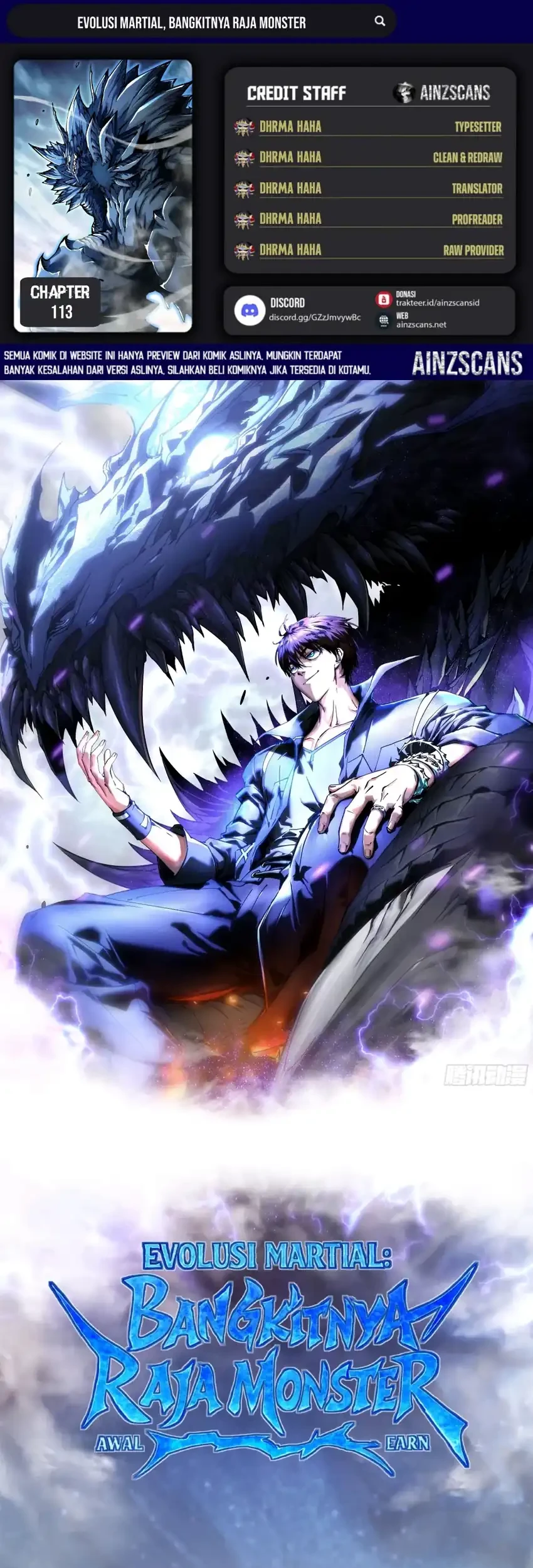 Ultimate Martial Evolution: Begin by Awakening the King of Monsters Chapter 113 - halaman 1