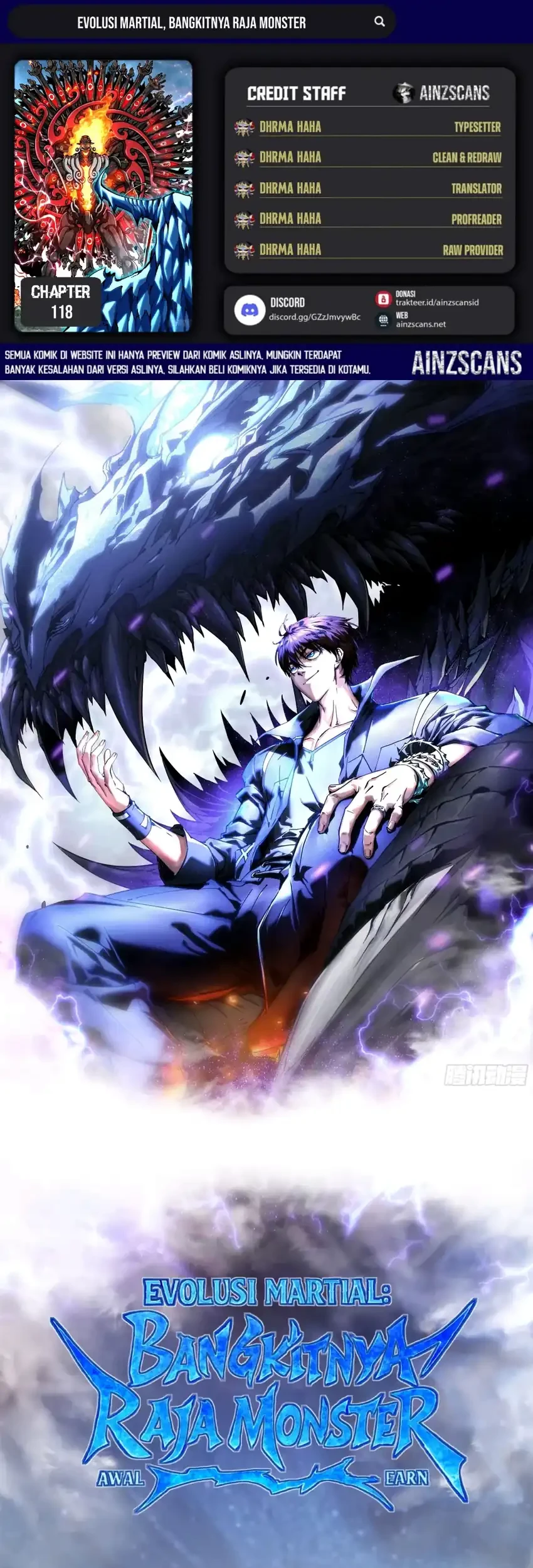 Ultimate Martial Evolution: Begin by Awakening the King of Monsters Chapter 118 - halaman 1