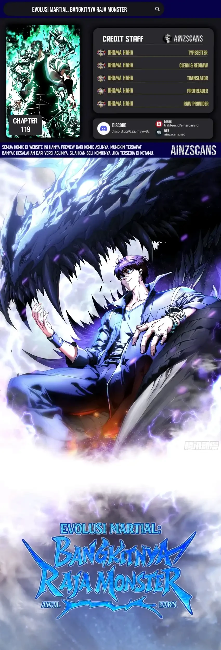 Ultimate Martial Evolution: Begin by Awakening the King of Monsters Chapter 119 - halaman 1