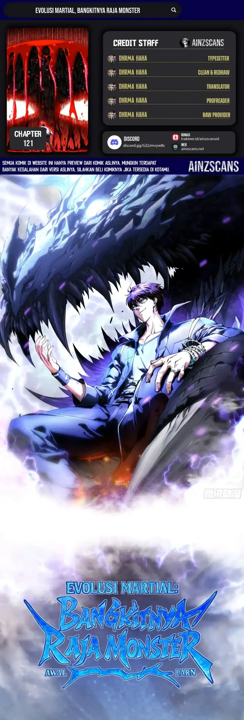 Ultimate Martial Evolution: Begin by Awakening the King of Monsters Chapter 121 - halaman 1