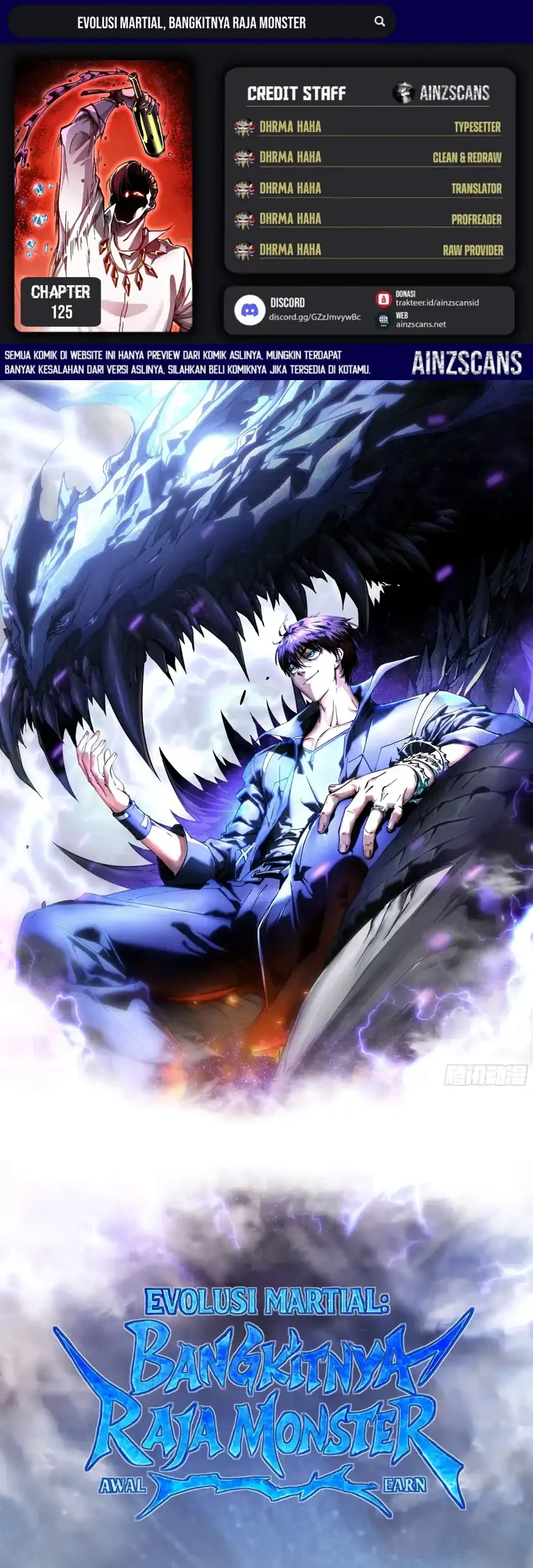 Ultimate Martial Evolution: Begin by Awakening the King of Monsters Chapter 125 - halaman 1