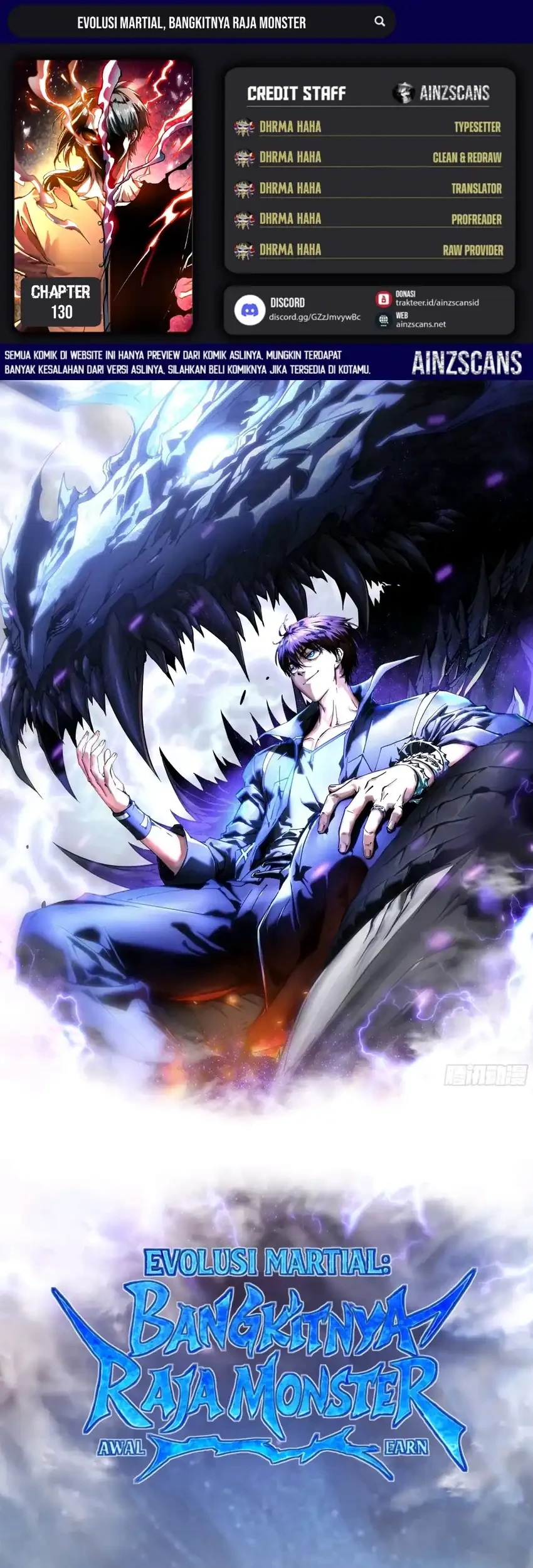 Ultimate Martial Evolution: Begin by Awakening the King of Monsters Chapter 130 - halaman 1