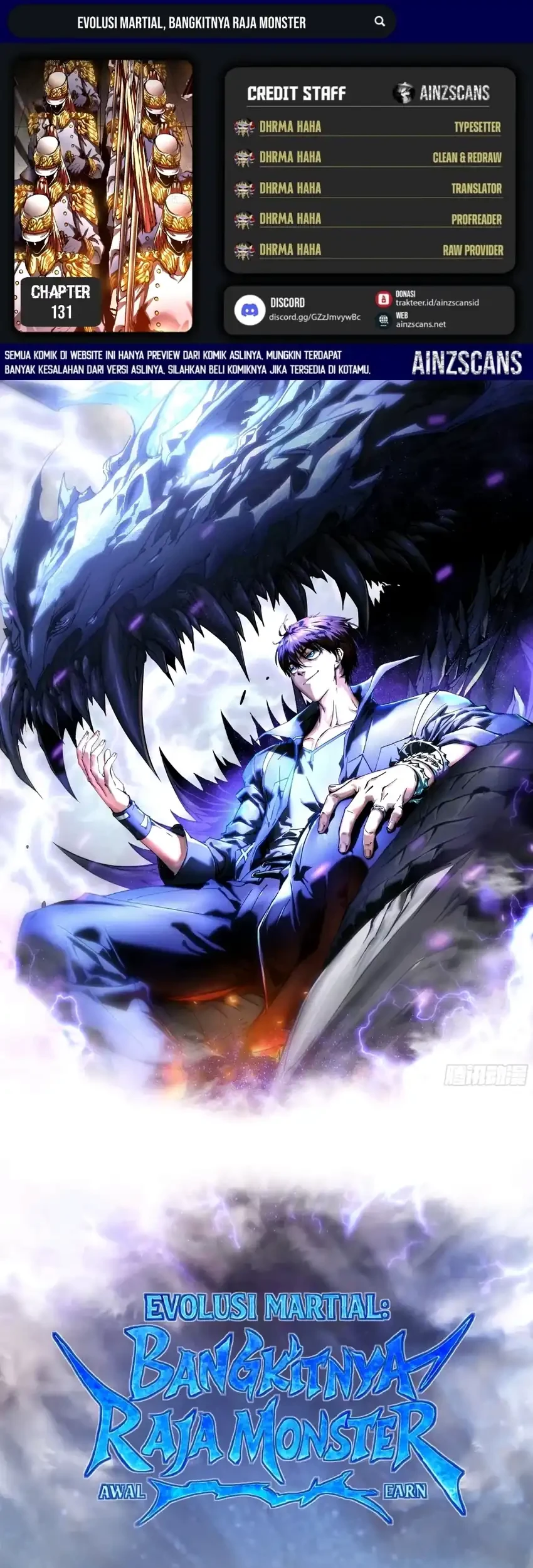 Ultimate Martial Evolution: Begin by Awakening the King of Monsters Chapter 131 - halaman 1