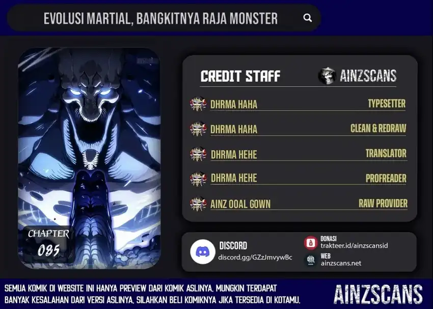 Ultimate Martial Evolution: Begin by Awakening the King of Monsters Chapter 85 - halaman 1