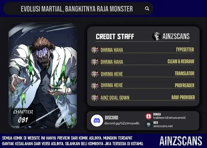 Ultimate Martial Evolution: Begin by Awakening the King of Monsters Chapter 87 - halaman 1