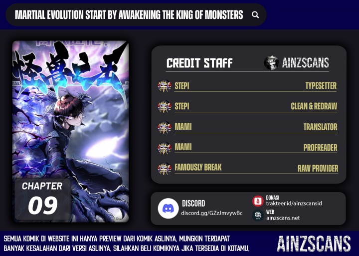 Ultimate Martial Evolution: Begin by Awakening the King of Monsters Chapter 9 - halaman 1