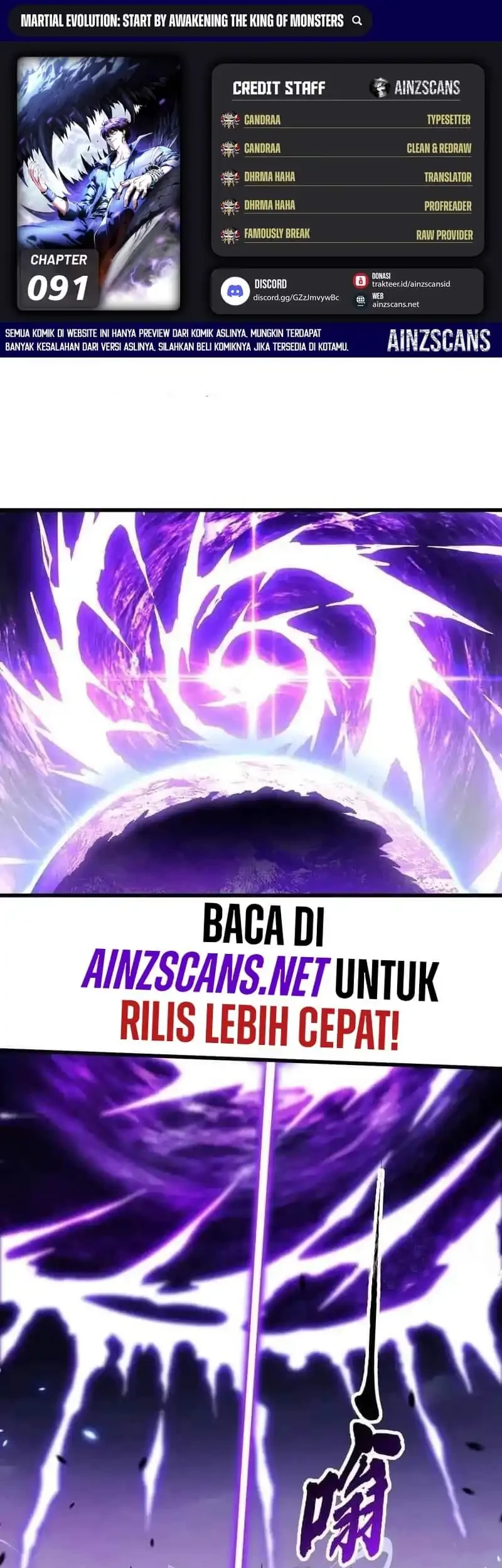 Ultimate Martial Evolution: Begin by Awakening the King of Monsters Chapter 91 - halaman 1