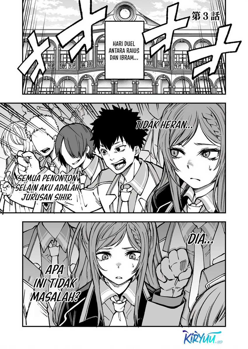 Umarekawatta Kensei, Kenshi ga Reiguu sareru Majutsu Shijou Shugi no Gakuen de Musou suru Chapter 3 - halaman 2