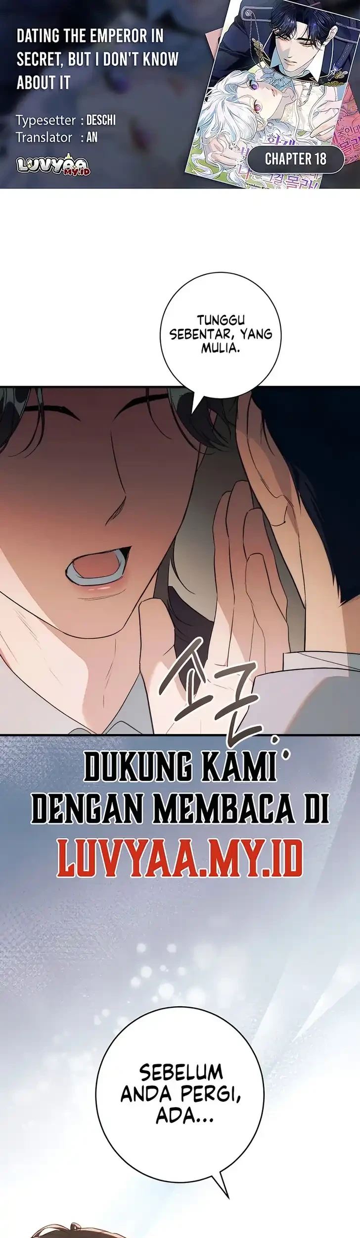 Unbeknownst to Me, I Am Secretly Dating the Emperor Chapter 18 - halaman 1