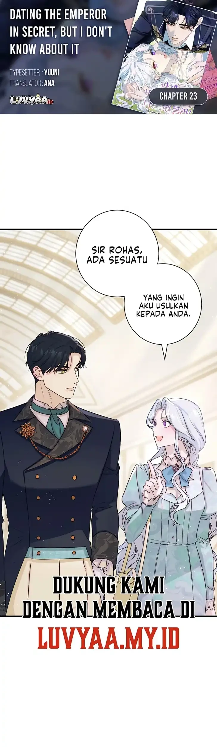Unbeknownst to Me, I Am Secretly Dating the Emperor Chapter 23 - halaman 1