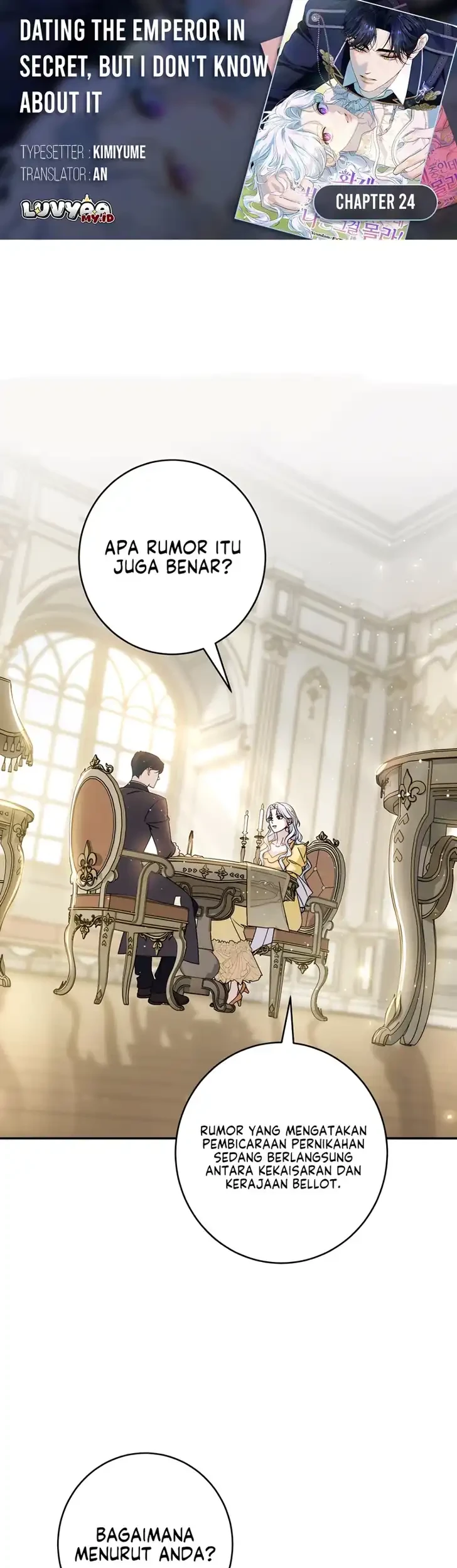 Unbeknownst to Me, I Am Secretly Dating the Emperor Chapter 24 - halaman 1