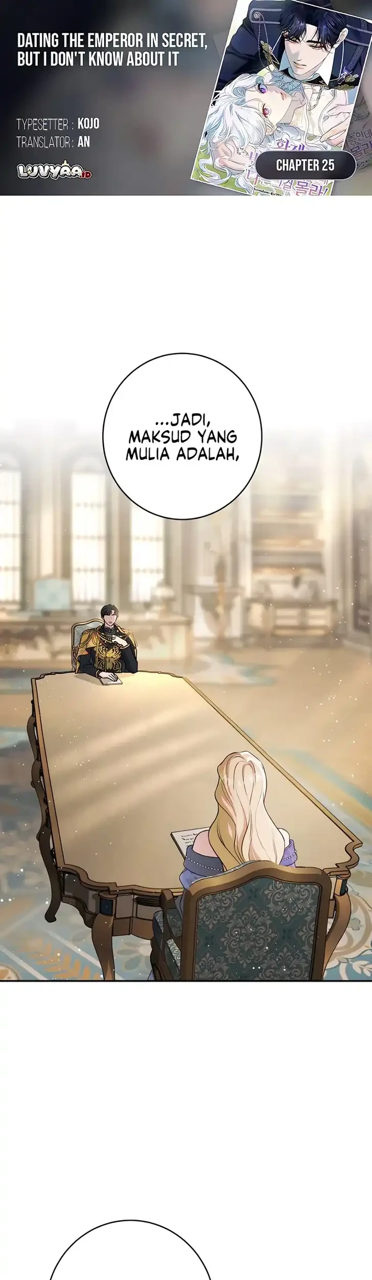 Unbeknownst to Me, I Am Secretly Dating the Emperor Chapter 25 - halaman 1