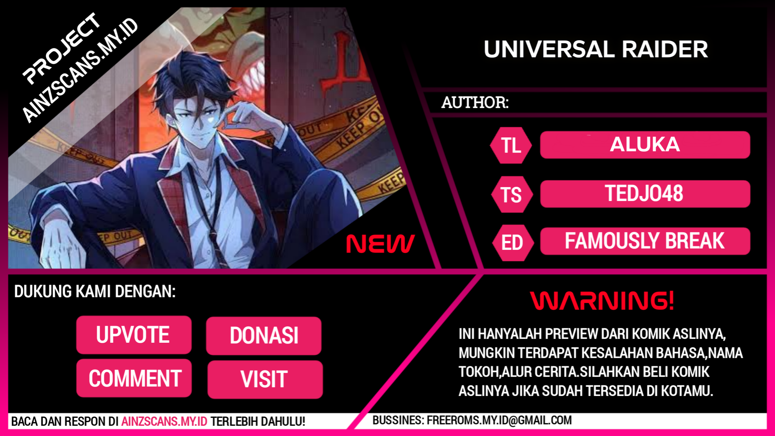 Universal Raider Chapter 12 - halaman 1