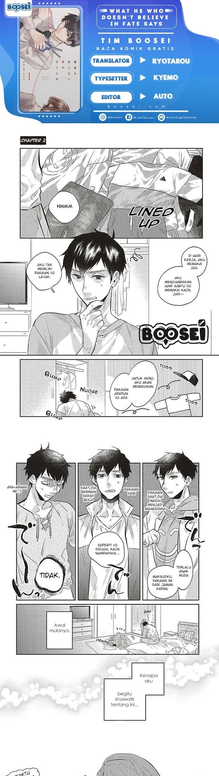 Unmei wo Shinjinai Kare ga Iu ni wa Chapter 2 - halaman 1
