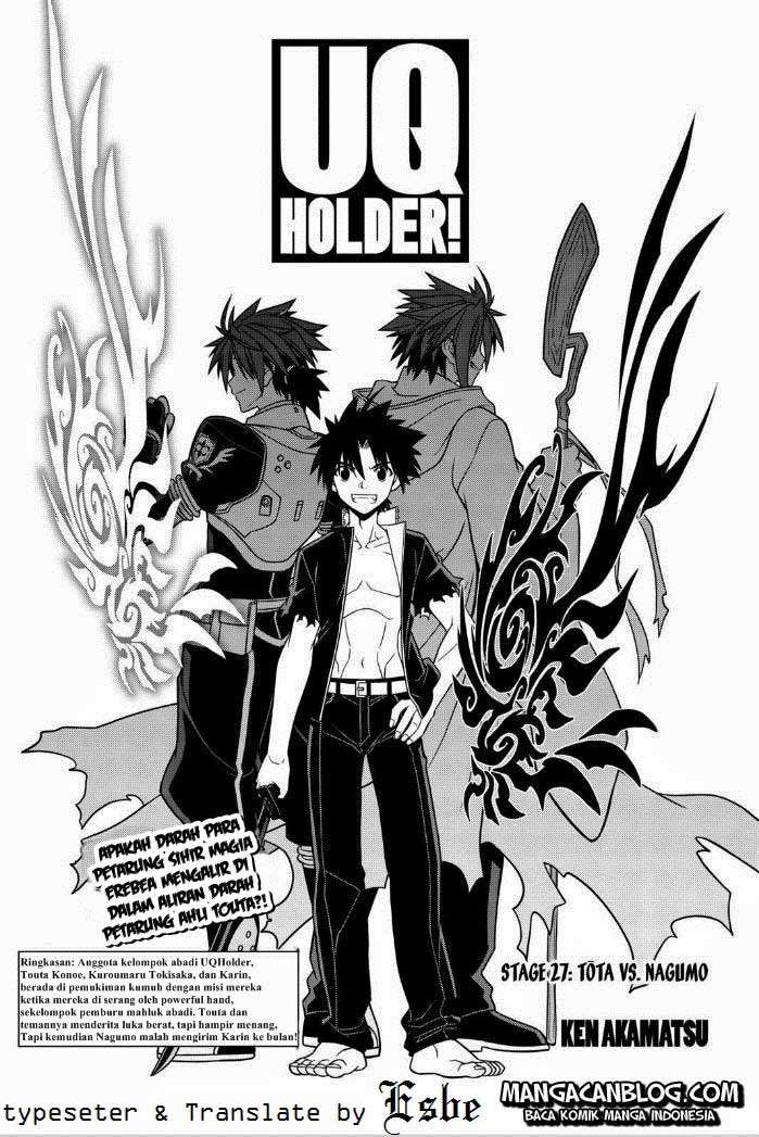 UQ Holder! Chapter 27 - halaman 1