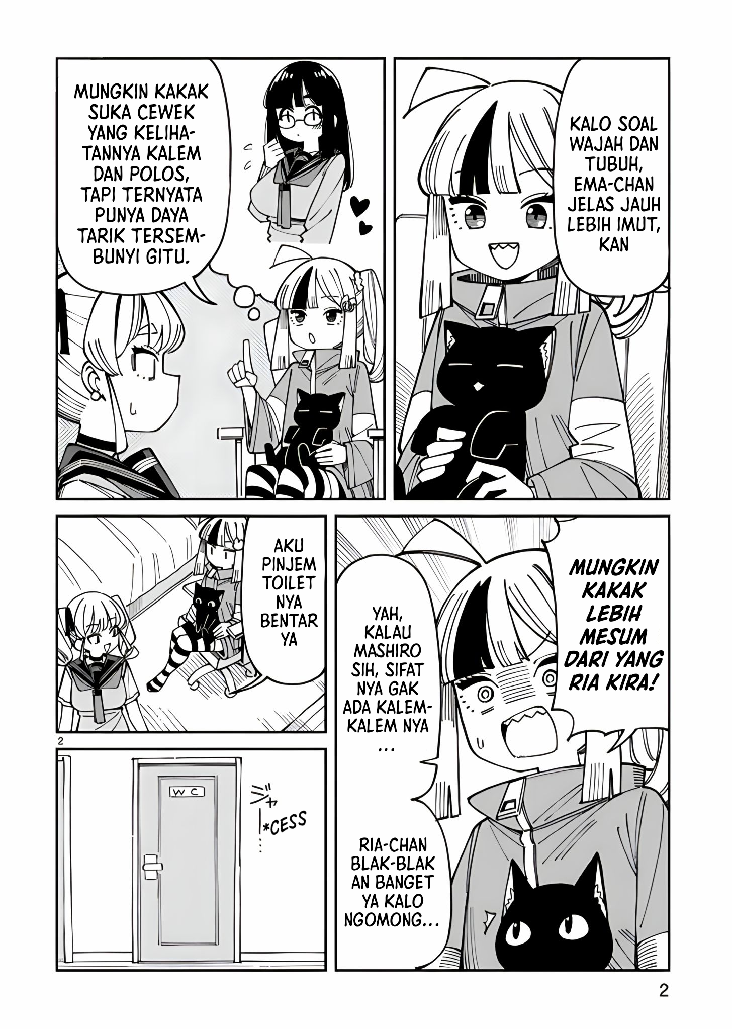 Uso Kareshi demo Ii kara Tonikaku Shitai Mashiro-chan Chapter 17.5 - halaman 2