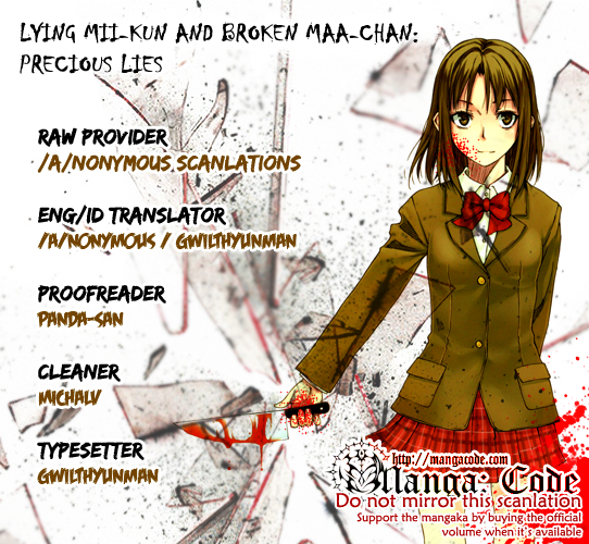 Usotsuki Mii-kun to Kowareta Maa-chan: Totteoki no Uso Chapter 1 - halaman 1