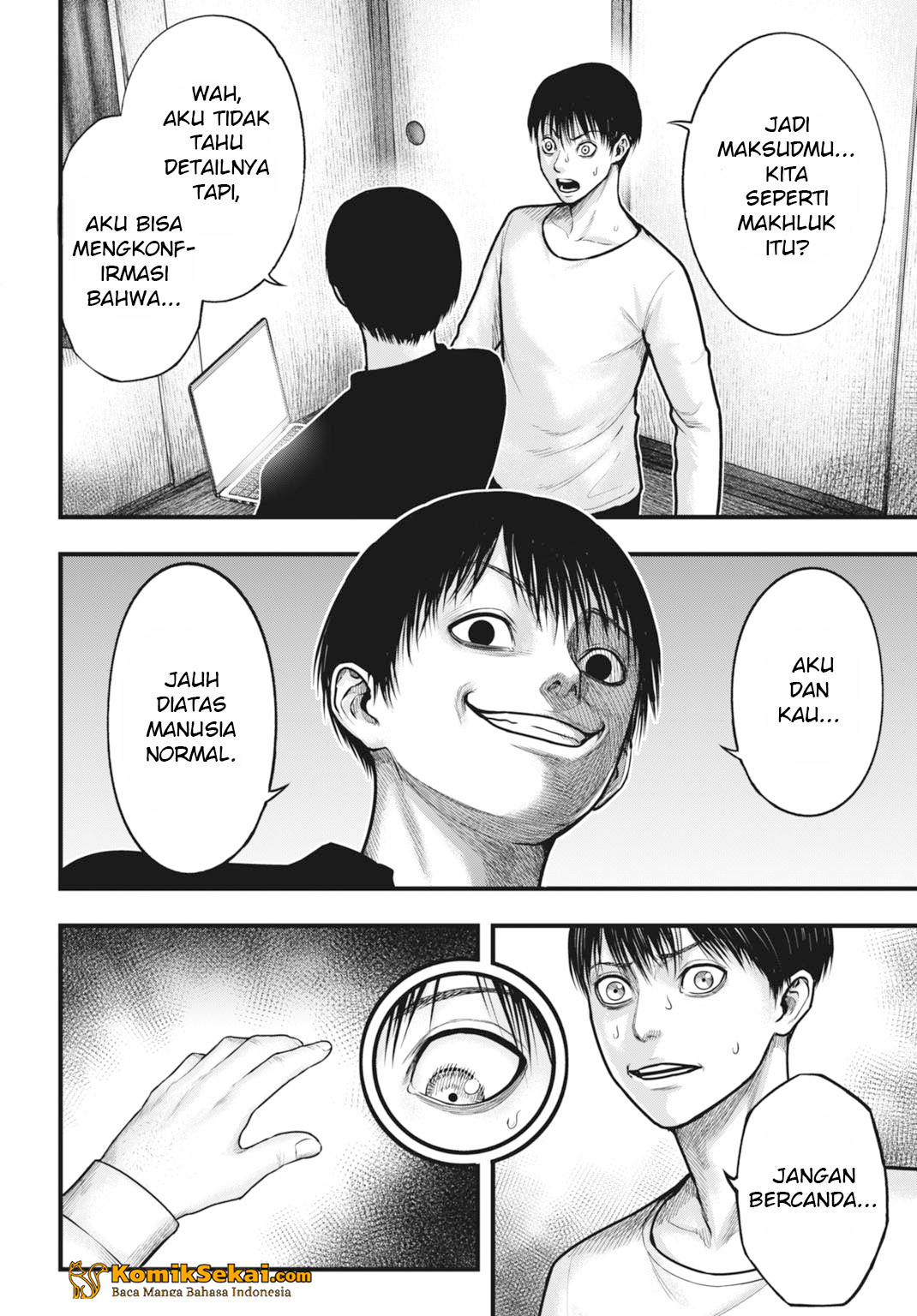 Uzugami: Bunretsu Zoushoku Ningen Chapter 3.1 - halaman 3