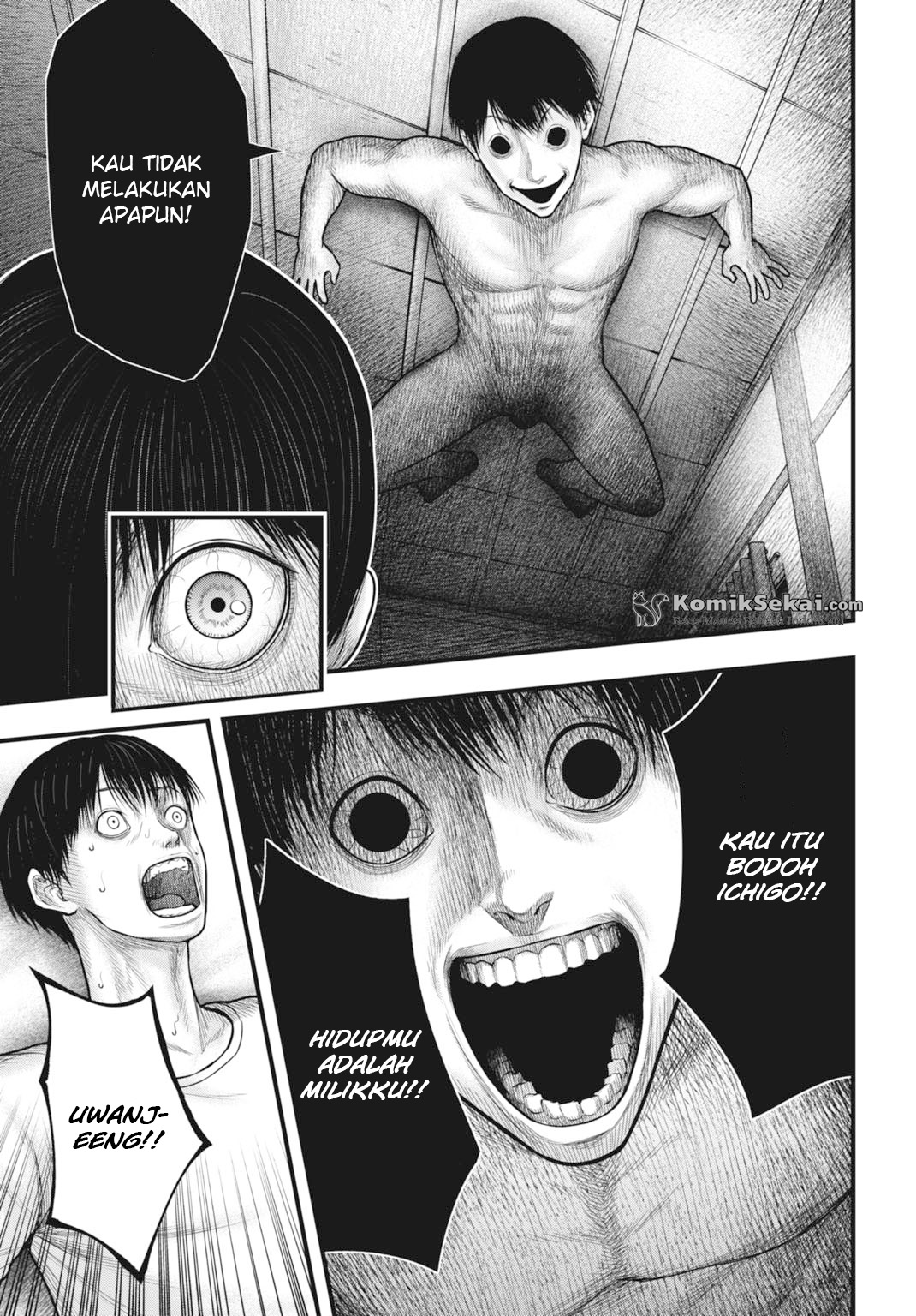 Uzugami: Bunretsu Zoushoku Ningen Chapter 6.1 - halaman 8
