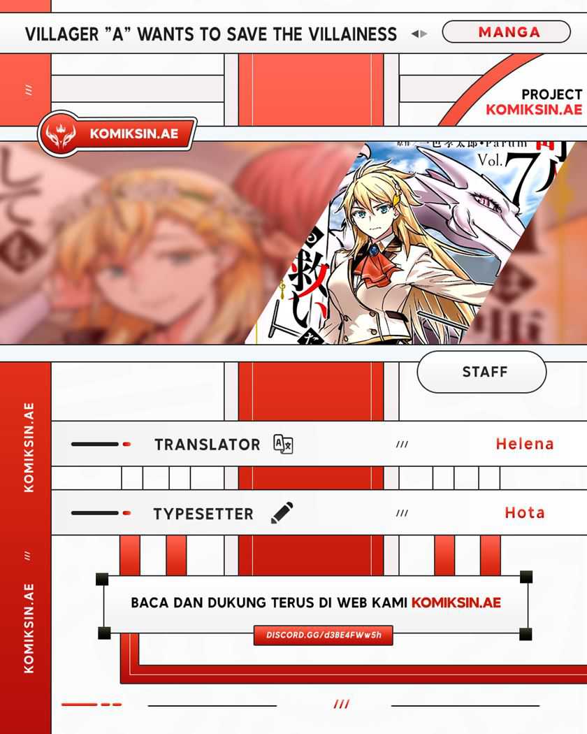 Villager A Wants to Save the Villainess no Matter What! Chapter 36.2 - halaman 1