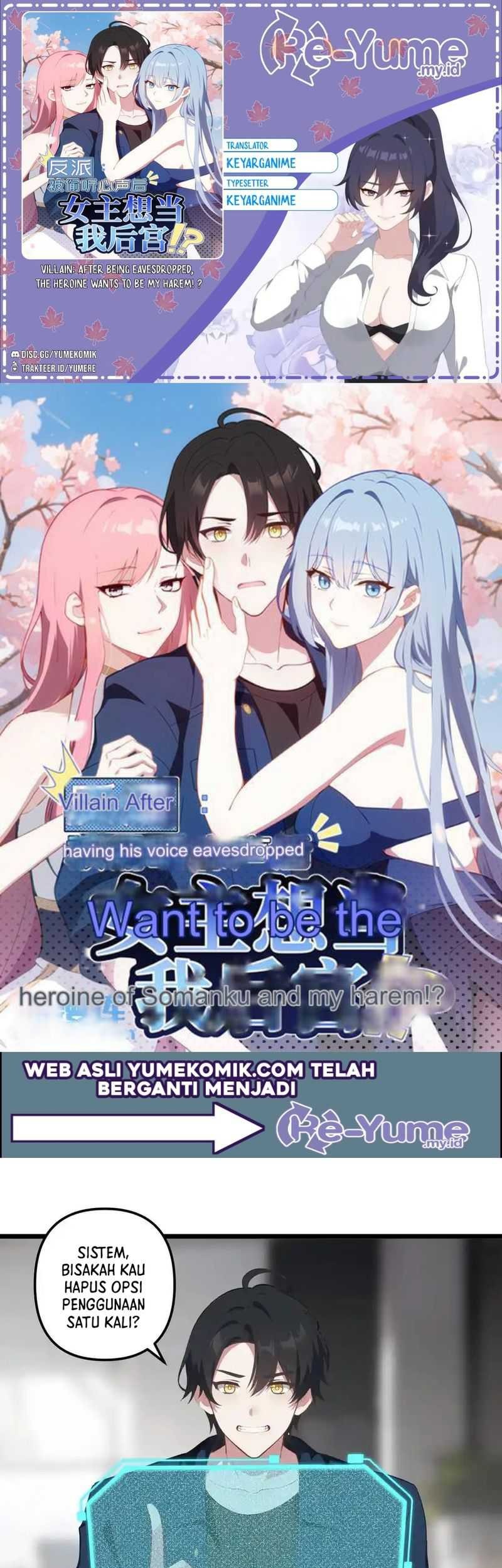 Villain: After Being Eavesdropped, The Heroine Wants To Be My Harem!? Chapter 35 - halaman 1