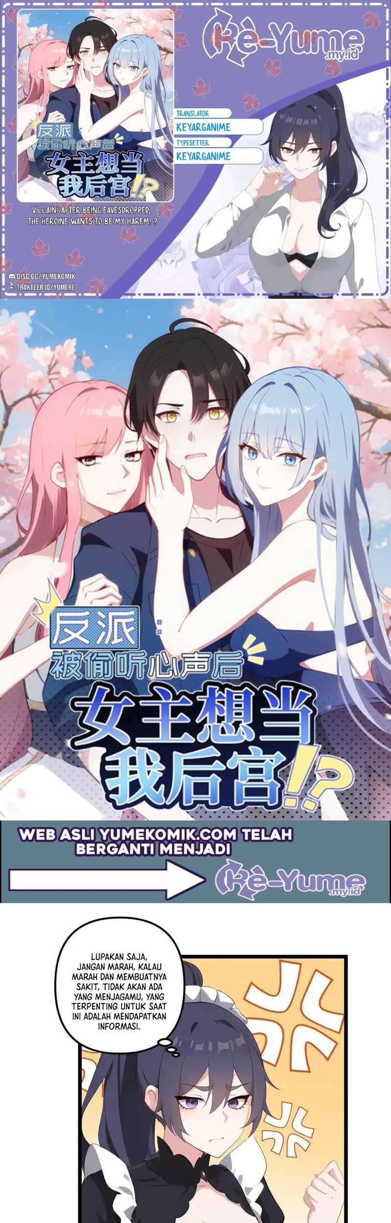 Villain: After Being Eavesdropped, The Heroine Wants To Be My Harem!? Chapter 72 - halaman 1