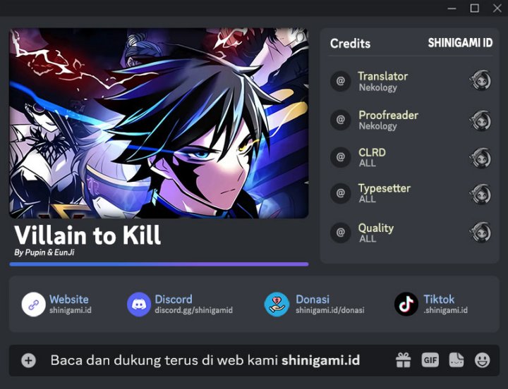 Villain To Kill Chapter 113 - halaman 1