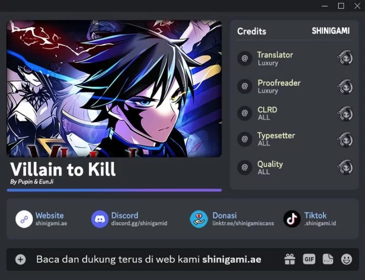 Villain To Kill Chapter 205 - halaman 1