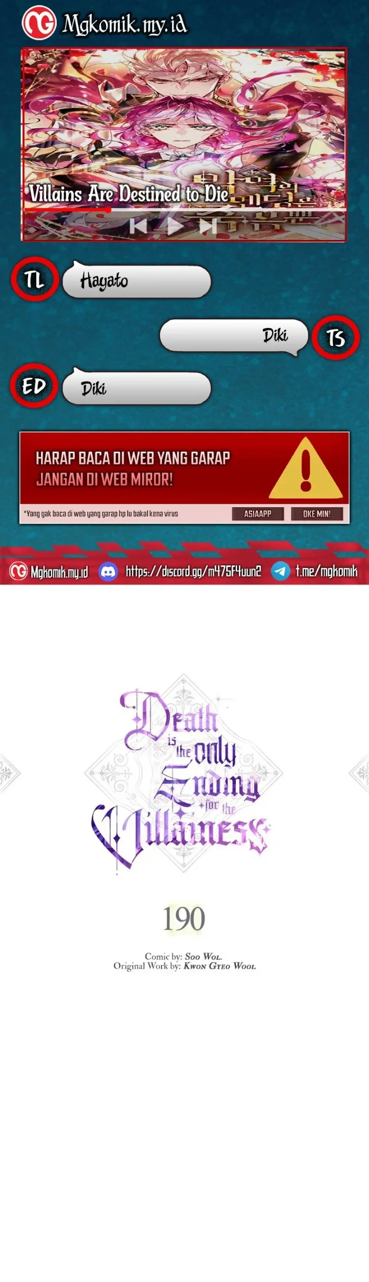 Villains Are Destined to Die Chapter 190 - halaman 1