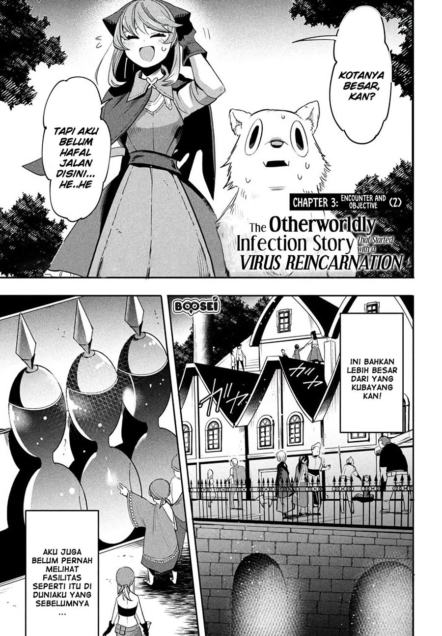 Virus Tensei kara Isekai Kansen Monogatari Chapter 3.2 - halaman 3