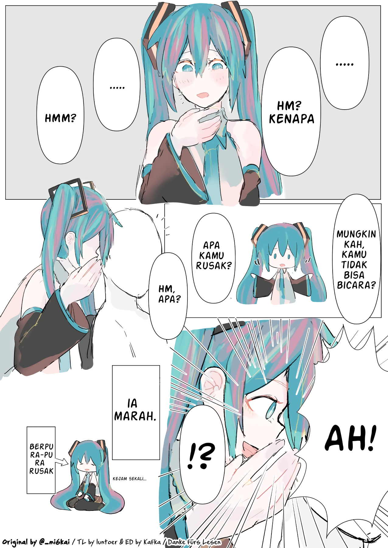 VOCALOID - The Daily Life of Master & Hatsune Miku (Doujinshi) Chapter 1 - halaman 1