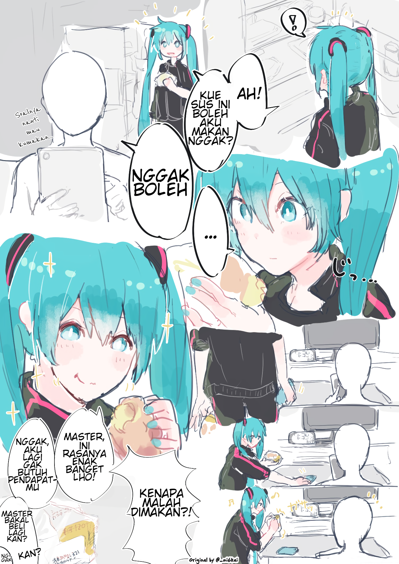 VOCALOID - The Daily Life of Master & Hatsune Miku (Doujinshi) Chapter 4 - halaman 1