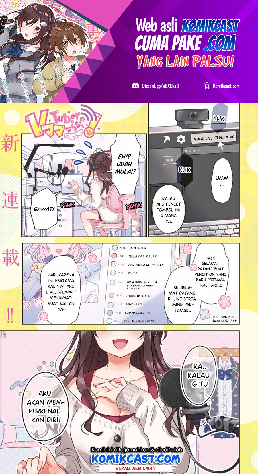 VTuber wa Mama Naranai! Chapter 1.1 - halaman 2