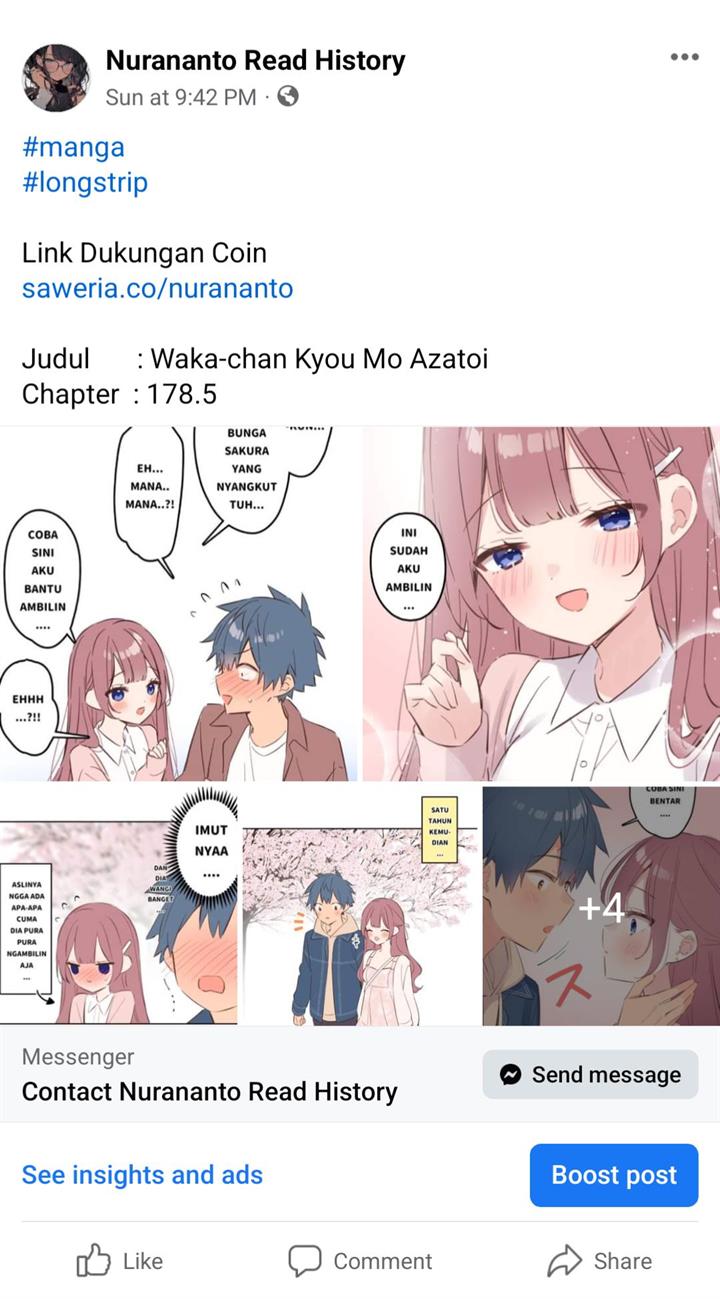 Waka-chan Is Flirty Again Chapter 178 - halaman 34